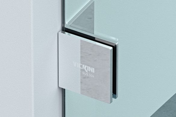 Kẹp kính L tường kính VICKINI 64912.001 PSS - Ảnh 2