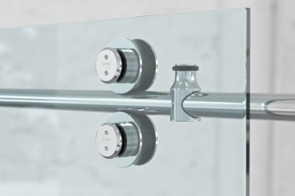 Bánh xe cửa lùa kính ray Ø25 VICKINI 67029.001 PSS - Ảnh 2