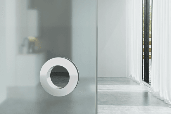 Tay nắm âm cửa kính không đáy Ø63 VICKINI 69823.001 SSS - Ảnh 2
