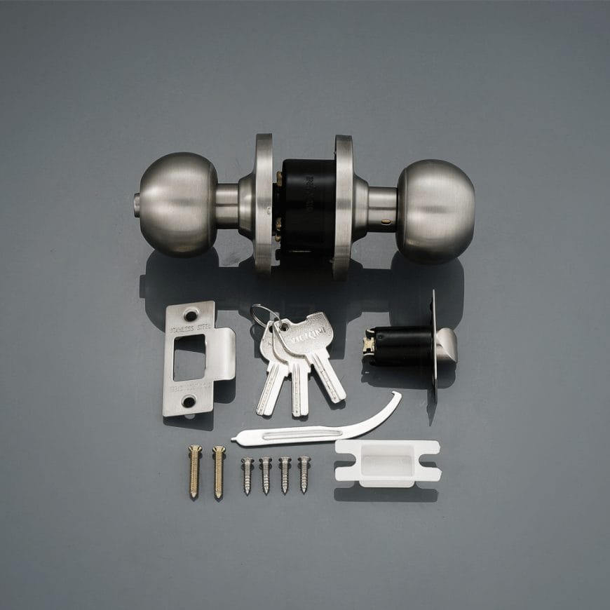Khóa tay nắm tròn inox 304 có chìa 30800.001 SSS - Ảnh 2