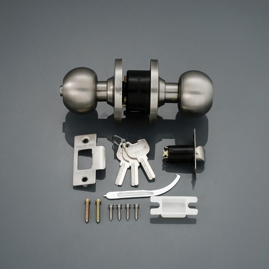 Khóa tay nắm tròn inox 304 có chìa 30900.001 SSS - Ảnh 2