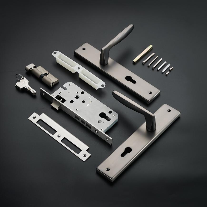 Khóa cửa VICKINI 33015.001 MSB dài 260 - Ảnh 3