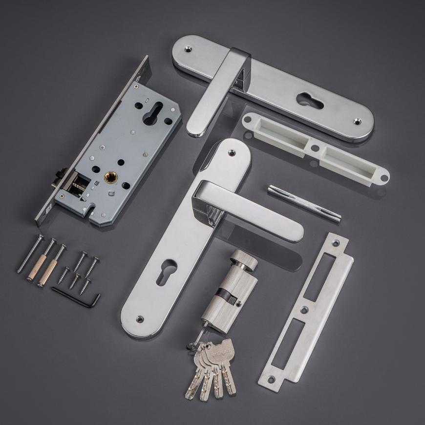 Khóa cửa HK kẽm VICKINI 35121.101 CP dài 260 - Ảnh 3