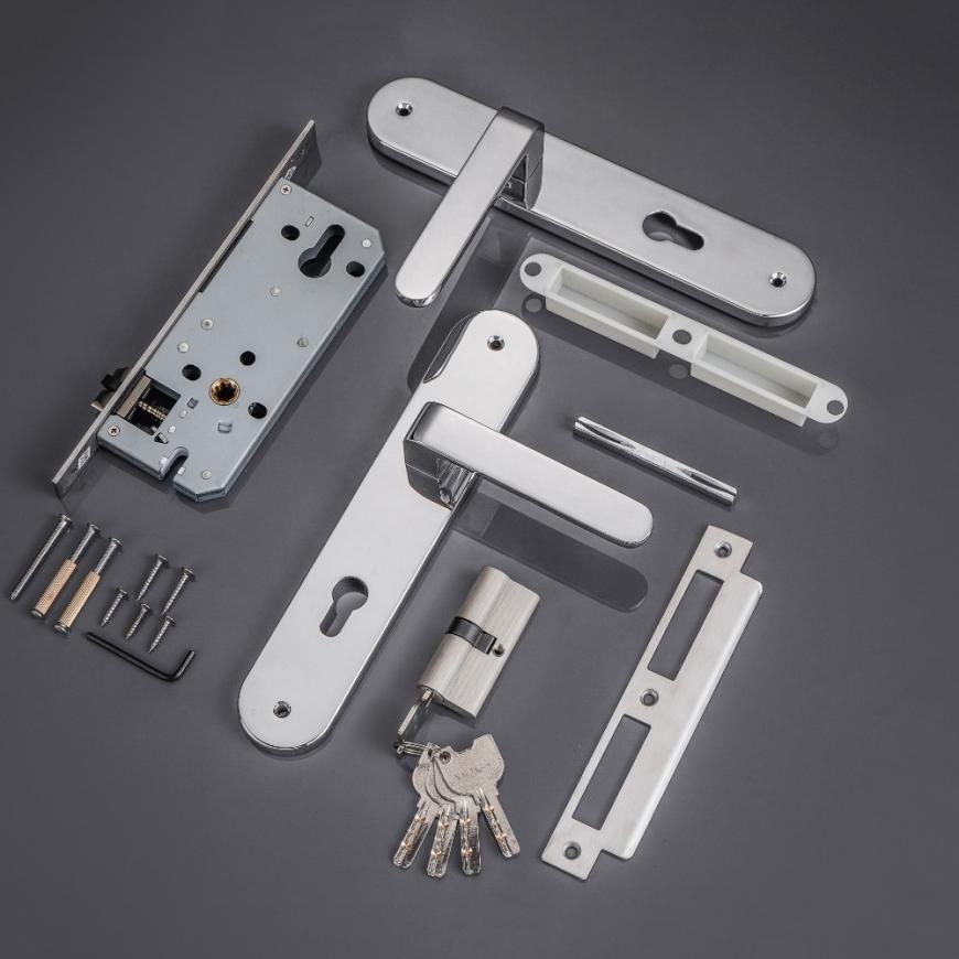 Khóa cửa HK kẽm VICKINI 35121.102 CP dài 260 - Ảnh 3