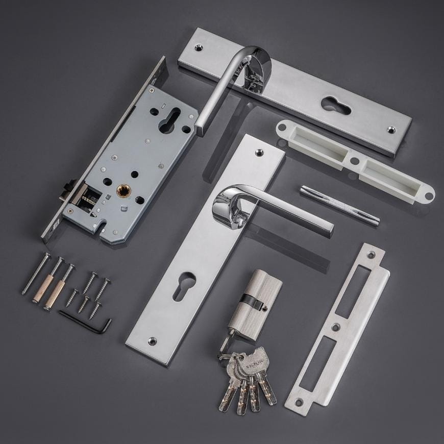 Khóa cửa HK kẽm VICKINI 35540.102 CP dài 260 - Ảnh 3
