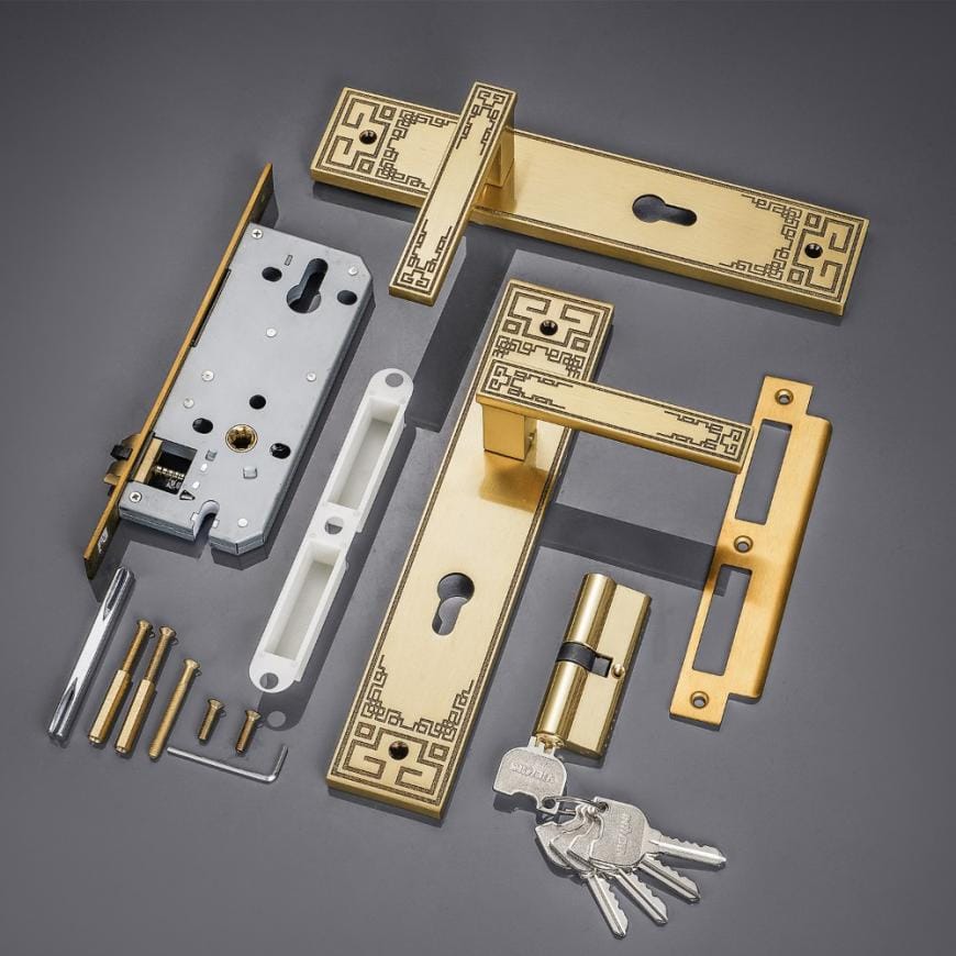 Khóa cửa bằng đồng VICKINI 38404.102 dài 280 - Ảnh 4