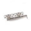 Bánh xe lùa treo 120kg 8 bánh nhựa, đế inox 201