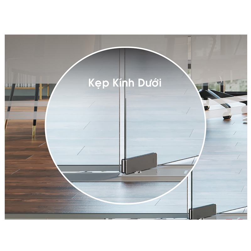 Kẹp dưới Hafele 981.50.010 inox mờ - Ảnh 2