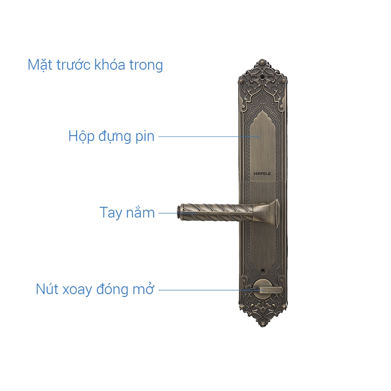 Khóa cửa Hafele EL10K 912.05.314 - Ảnh 6