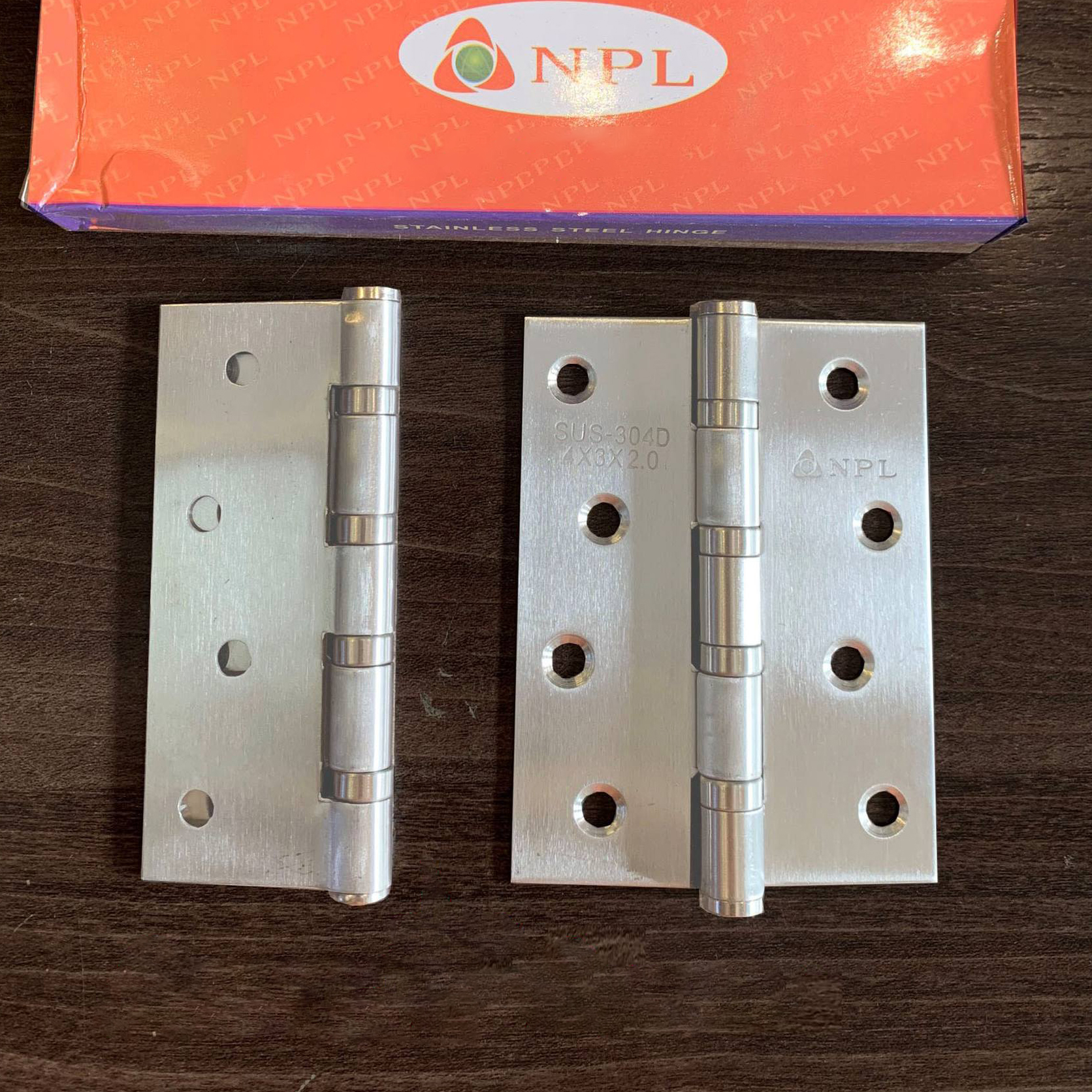 Bản lề lá Inox 201 4x3x2 - Ảnh 2