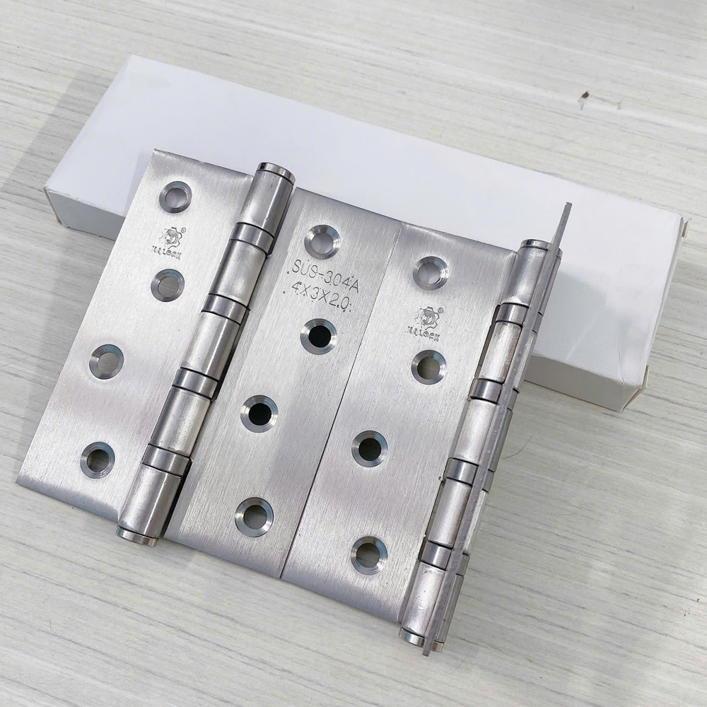 Bản lề lá inox 201 BL038 100x75x2mm - Ảnh 2