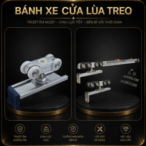Bánh xe cửa lùa treo