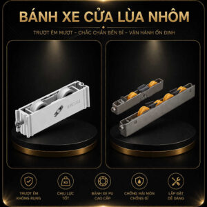 Bánh xe cửa lùa nhôm