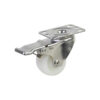 Bánh xe đẩy nhựa PA BXD007 xoay khóa kép càng inox 304