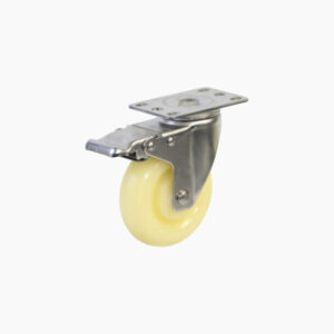 Bánh xe đẩy nhựa Nylon BXD065 xoay khóa càng inox