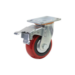 Bánh xe đẩy nhựa PU BXD034 xoay có khóa