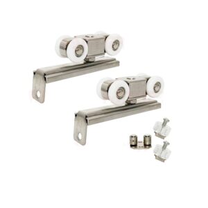 Bánh xe trượt treo HMR1016SS 50kg 4 bánh nhựa, đế inox 304