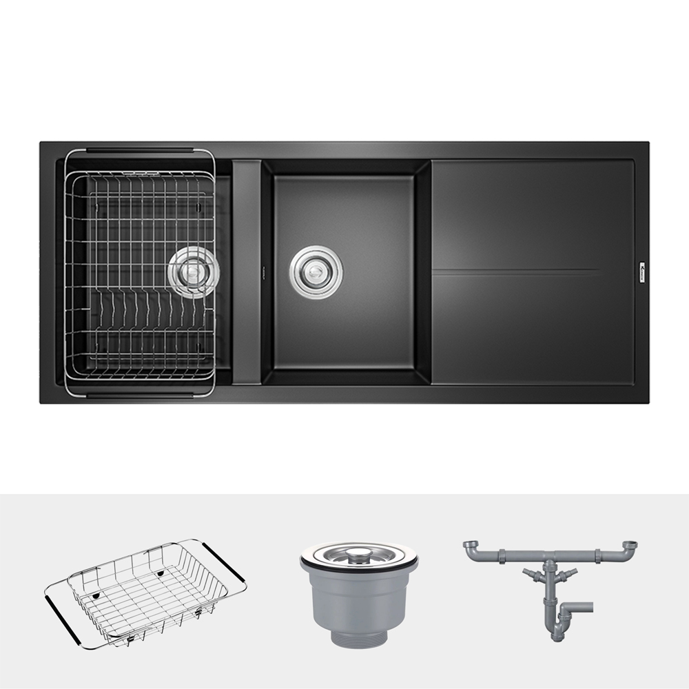 Bồn rửa chén Konox Livello Smart 1160 Black - Ảnh 2