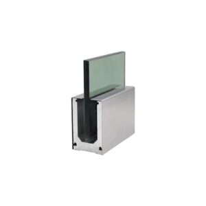 Bộ chân đế kẹp kính lan can không trụ 10cm