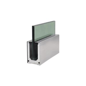 Bộ chân đế kẹp kính lan can không trụ dài 15cm