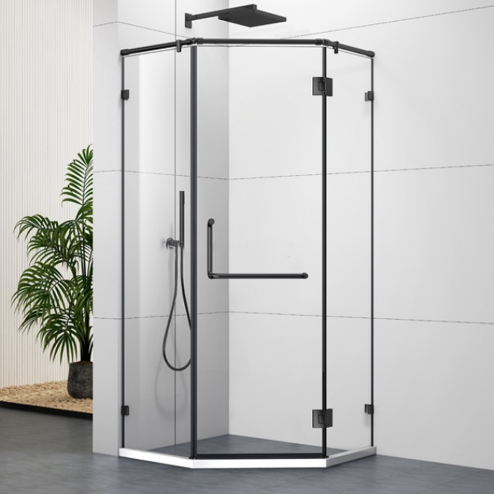Bộ phụ kiện phòng tắm kính 135 độ PTK002 inox 304 - Ảnh 2