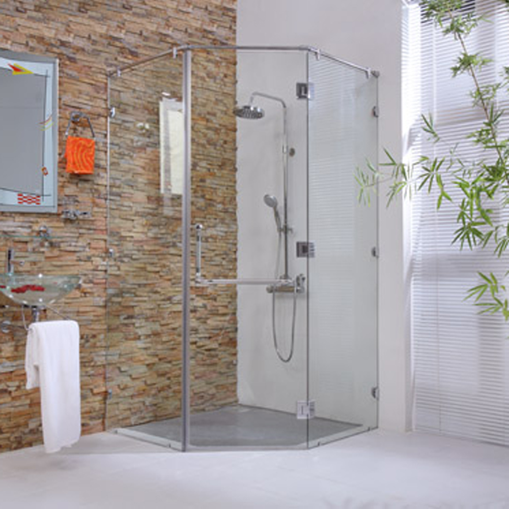 Bộ phụ kiện phòng tắm kính 135 độ PTK002 inox 304 - Ảnh 3
