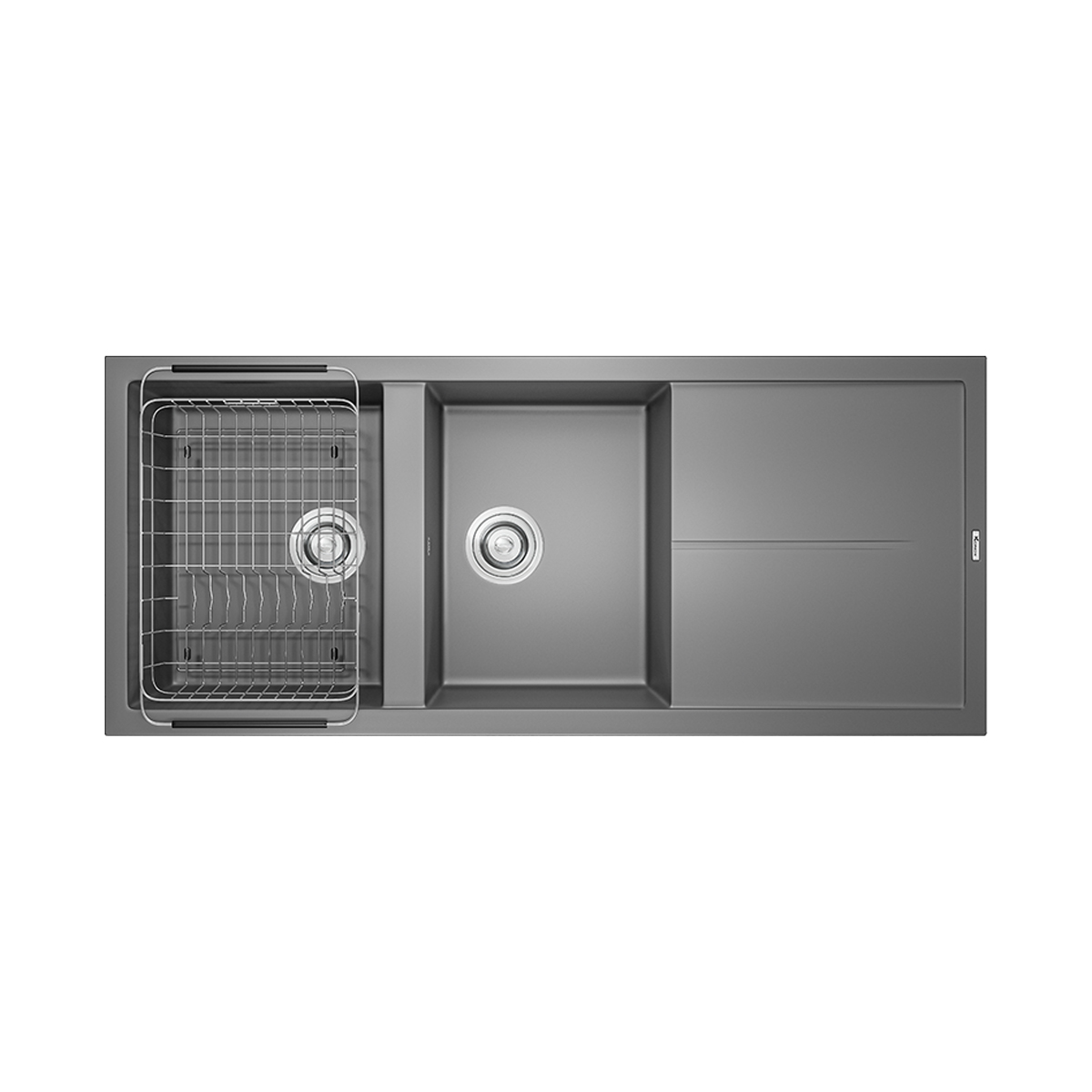 Bộ bồn rửa chén Konox Livello Smart 1160 Grey - Ảnh 6