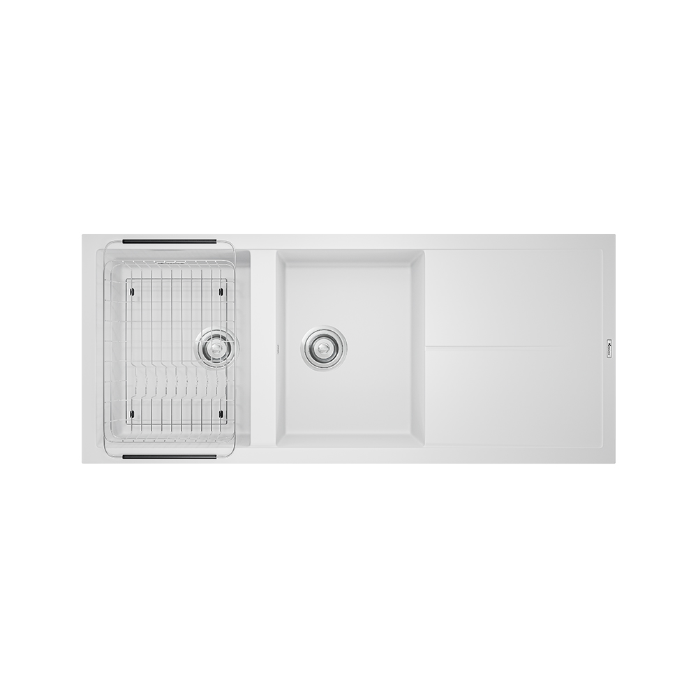 Bồn rửa chén Konox Livello Smart 1160 White Silver - Ảnh 3
