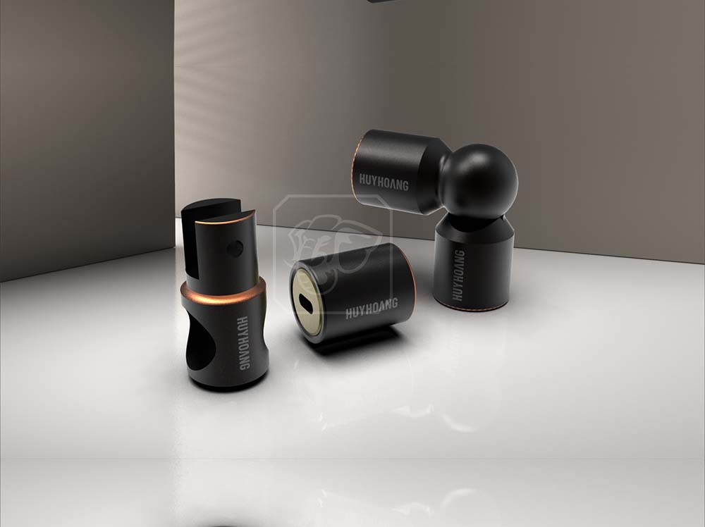 Chén tường Inox 304 Ø25 PKV01-ABC Huy Hoàng màu đen - Ảnh 3