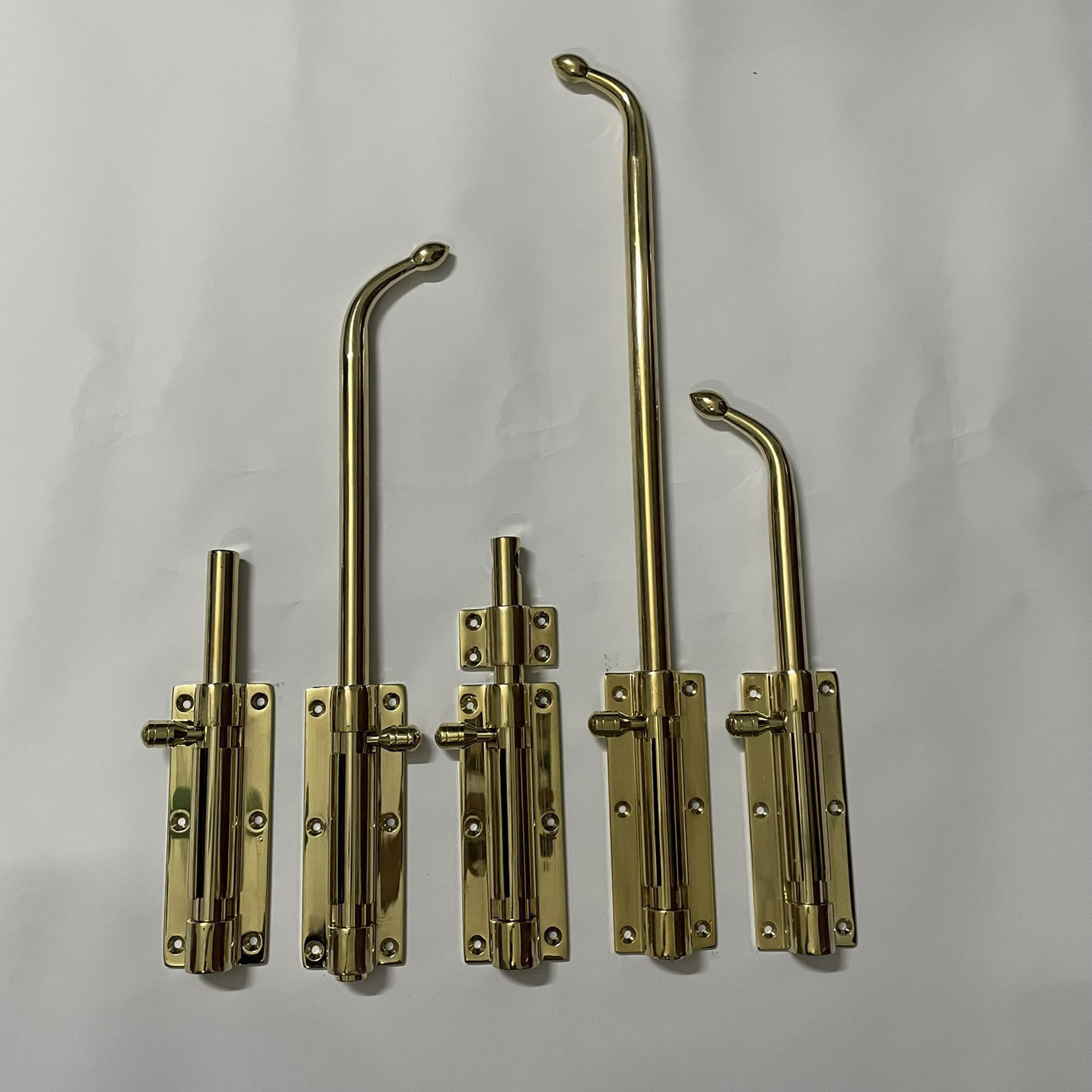 Chốt cửa cổng bằng đồng thau Ø16 dài 400mm - Ảnh 2