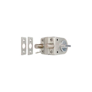 Chốt cửa kính đơn HMR842-03SS 2 mặt vặn chìa