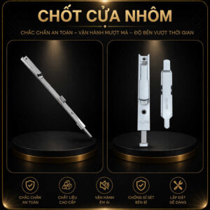 Chốt cửa nhôm