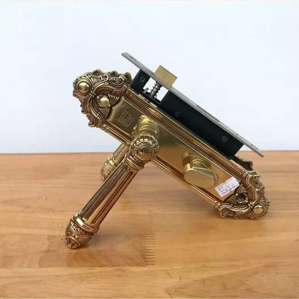 Bộ khóa tay nắm đồng thau HC 5826 dài 224 - Ảnh 2