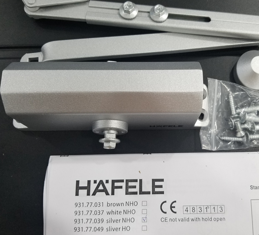 Tay co thủy lực Hafele 931.77.039 60kg EN3 không điểm dừng - Ảnh 2
