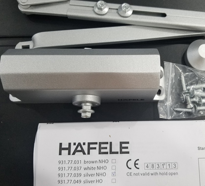 Tay co thủy lực Hafele 931.77.049 60kg EN3 có điểm dừng - Ảnh 3