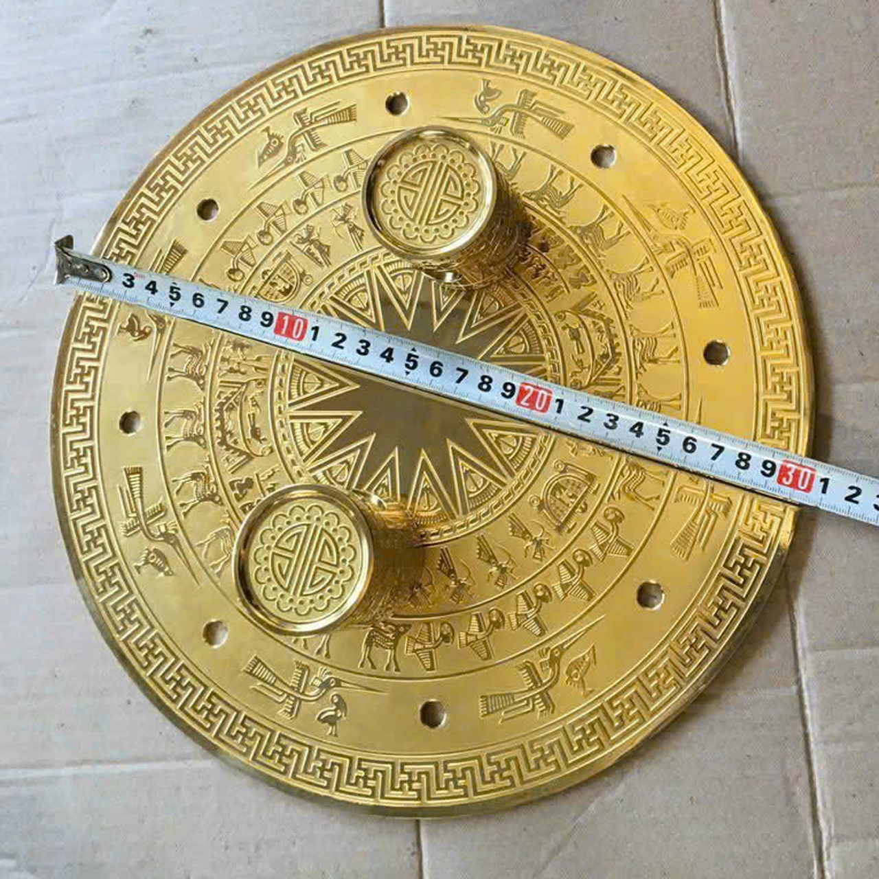 Khóa chùy đồng mặt bích CD001 màu vàng - Ảnh 3