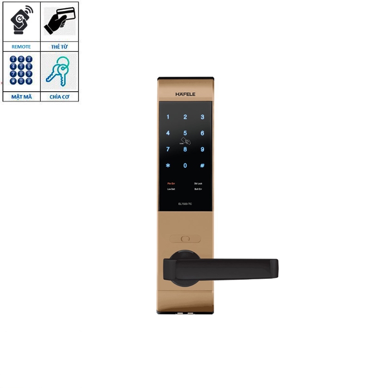 Khóa cửa Hafele EL750-TC 912.05.684
