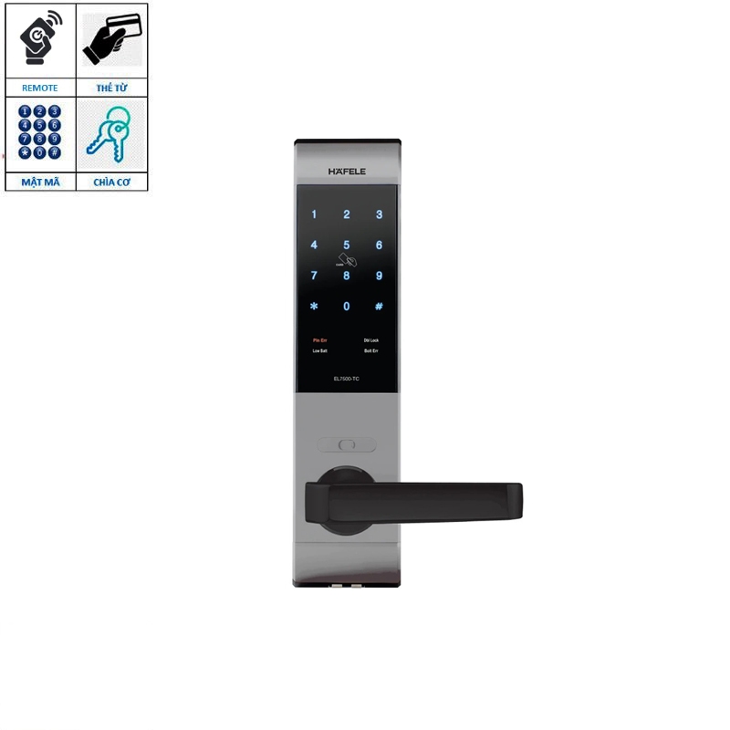 Khóa cửa Hafele EL750-TC 912.05.713