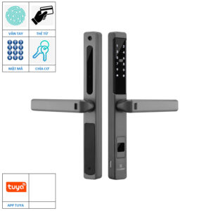 Khóa cửa Ticklock I939 màu xám