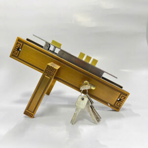 Khóa cửa chính KC032-8545 dài 300mm vàng cafe