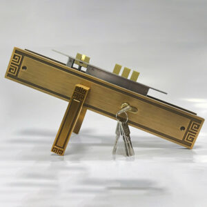 Khóa cửa chính KC033-8545 dài 380mm vàng cafe