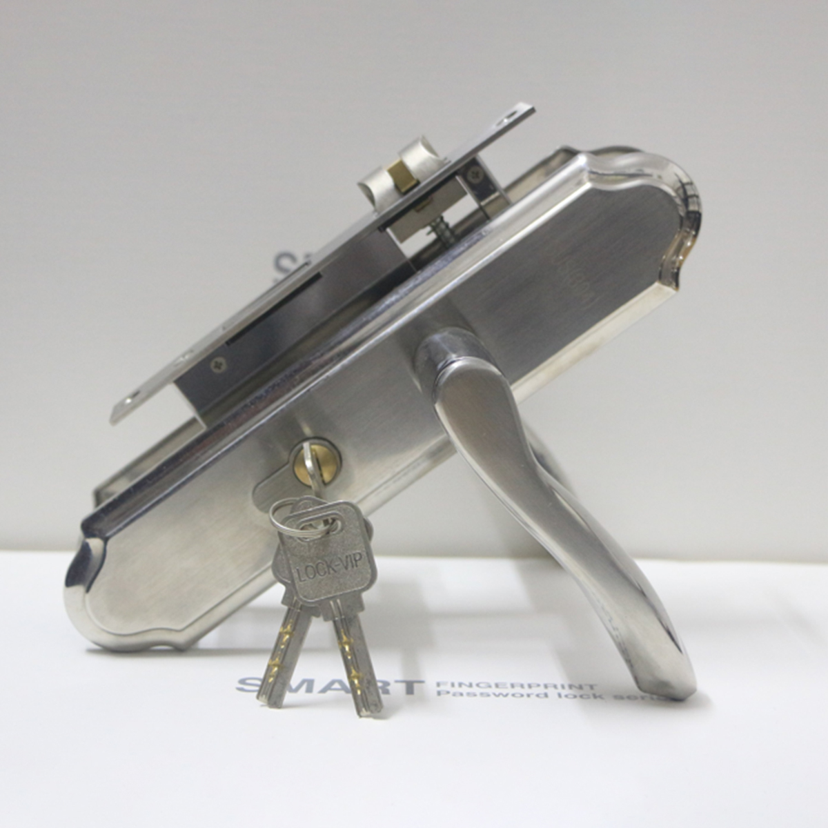 Khóa cửa inox 201 KP004-5023 tay 1.2ly dài 230mm