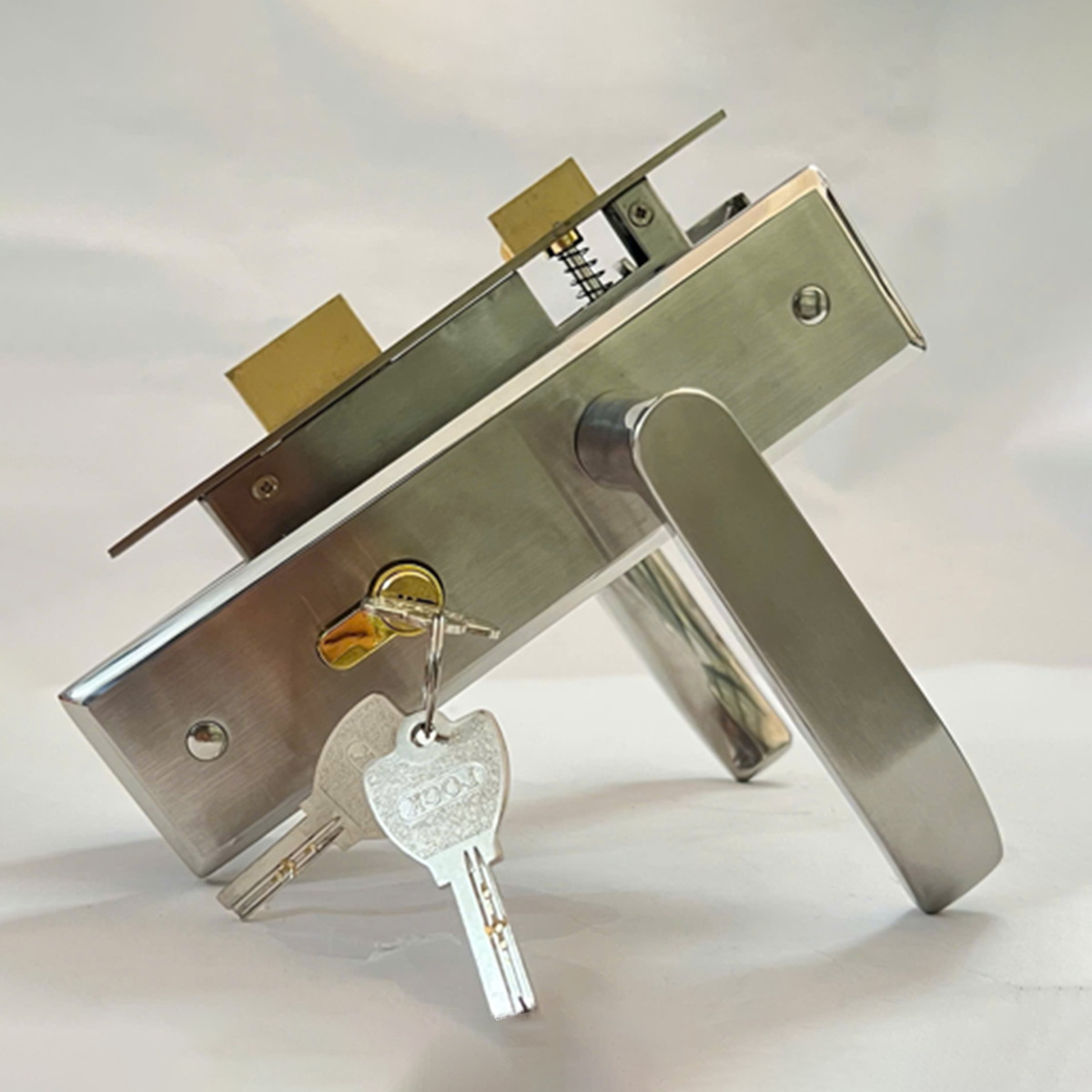 Khóa cửa inox 201 KP014-5820 tay 2ly dài 200mm