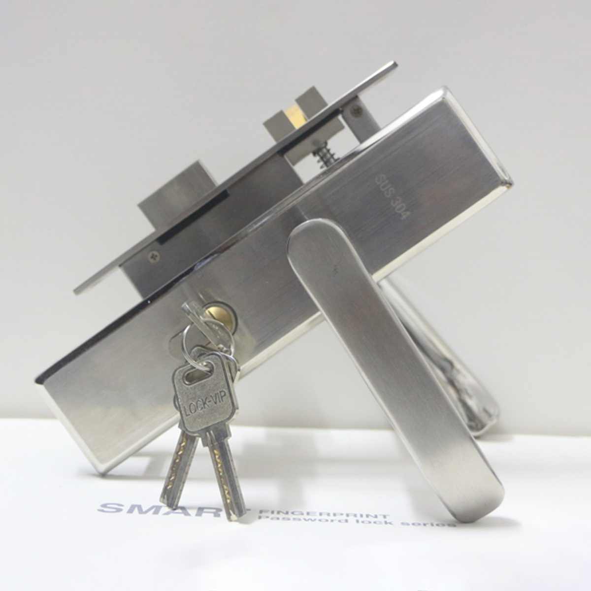 Khóa cửa inox 201 KP020-5020 tay 1.5ly dài 200mm