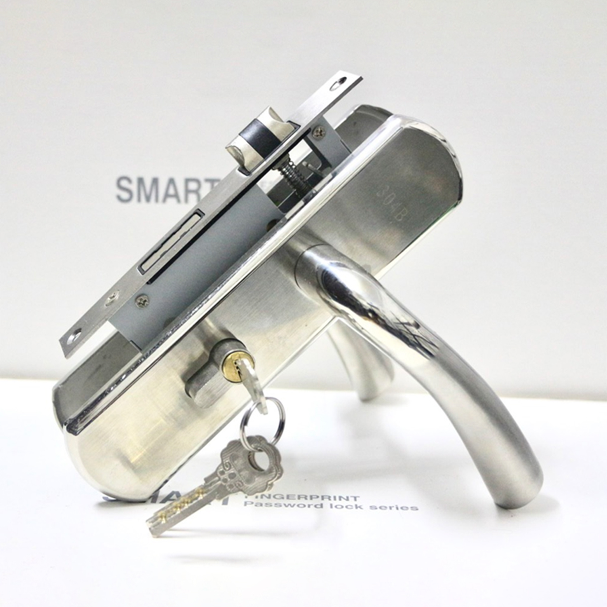 Khóa cửa inox 201 KP032-5020 tay 1.2ly dài 200mm