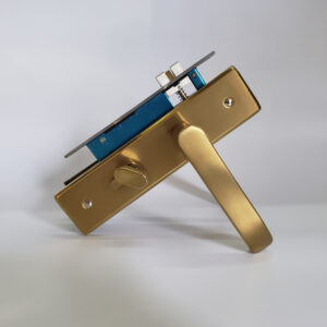 Khóa cửa inox 304 vàng KP058-5845 tay 2ly dài 200mm