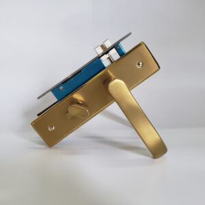 Alternative view of Khóa cửa inox 304 vàng KP058-5845 tay 2ly dài 200mm