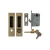 Khóa cửa lùa HMR652AB màu xanh rêu