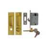 Khóa cửa lùa HMR652K màu vàng 24k