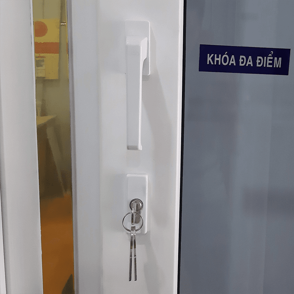 Bộ khóa cửa nhựa window đa điểm GQ 10290 1800 thường - Ảnh 2